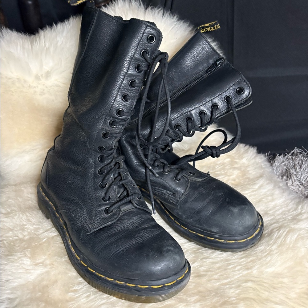 Dr. Martens Black Combat Boots